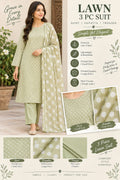 Lawn 3PC unstitch suit