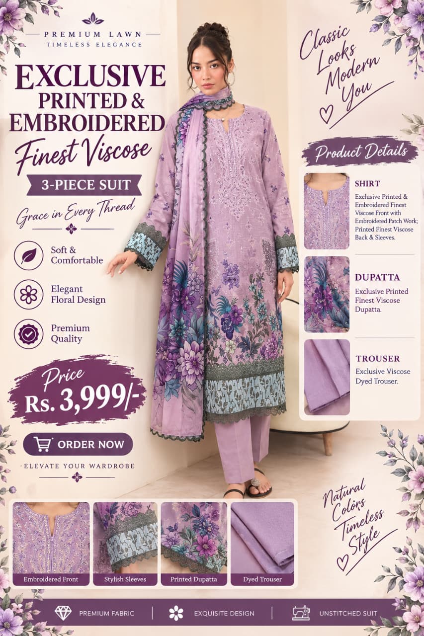 viscose 3 piece suit