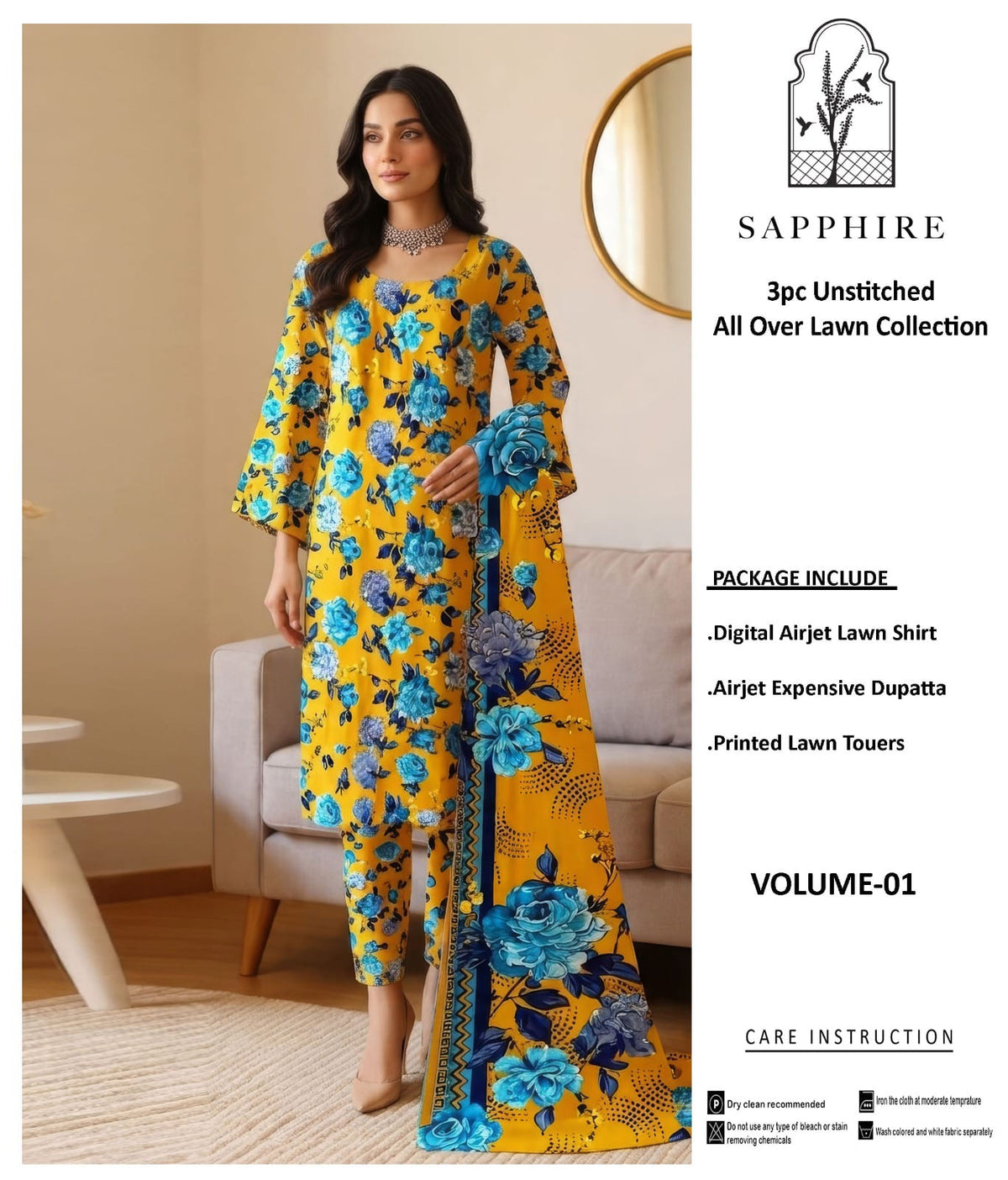 Premium Lawn 3-Piece Suit