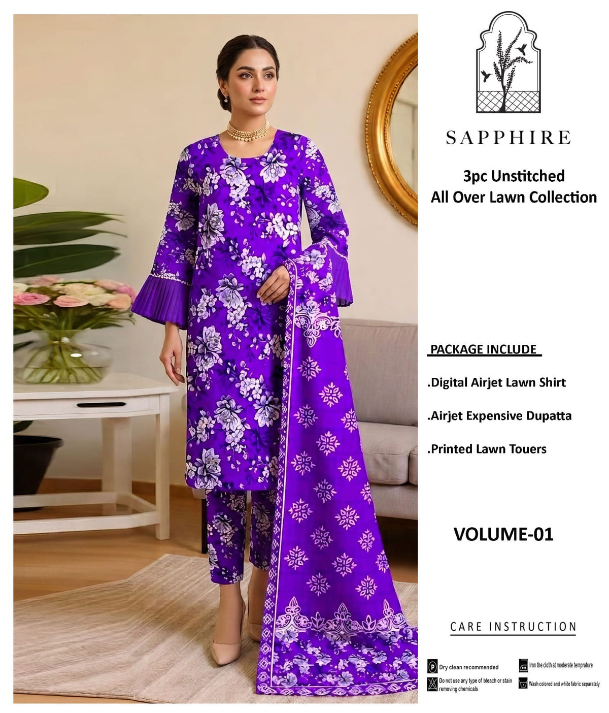 Premium Lawn 3-Piece Suit