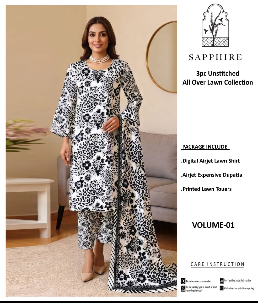 Premium Lawn 3-Piece Suit